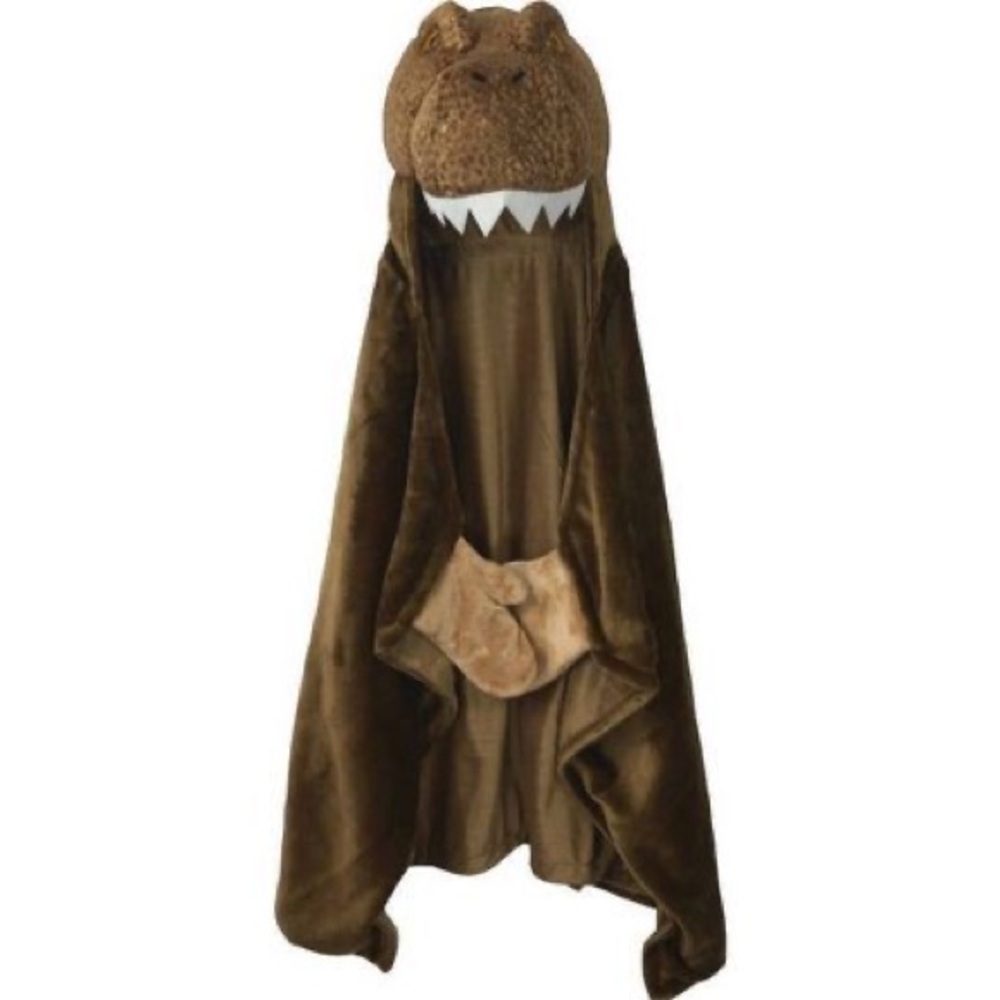 Kid's Jurassic World T-Rex Dino Hooded Blanket
